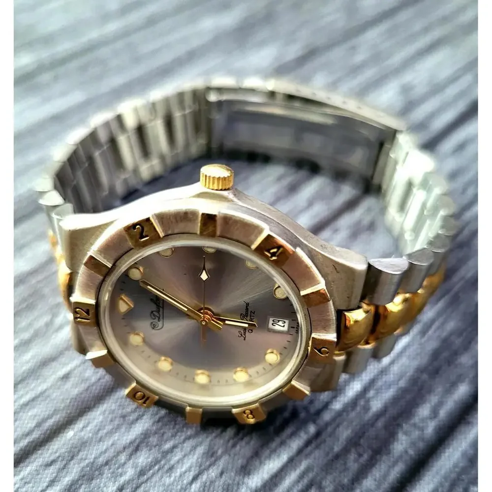 Vintage Very Rare Men's Dufonte‎ Lucien Piccard Diver Watch